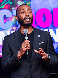 Darrell Coles, National Project Coordinator for Black Youth Vote, a program under the National Coalition on Black Civic Participation (NCBCP)