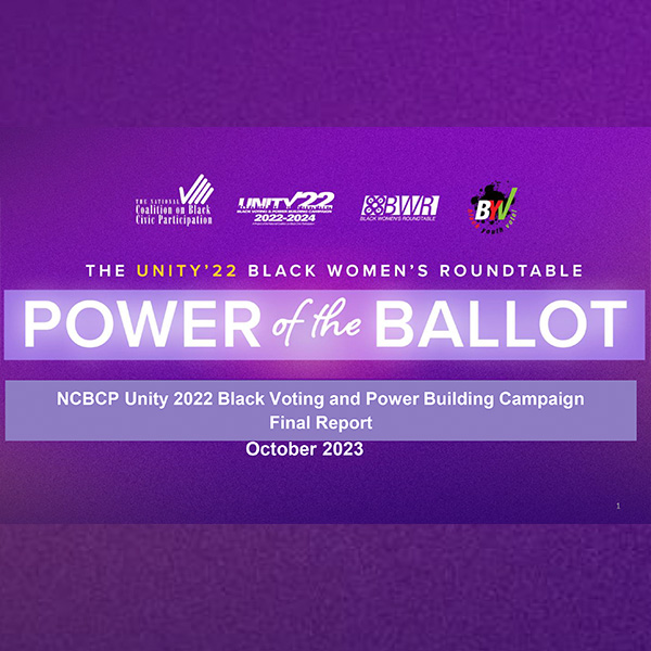 Unity '22 BWR Campaign Report, October 2023